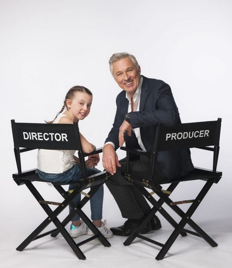 Picture shows: Beth Ward in studio in London with Martin Kemp.
 
Schoolgirl and budding movie-maker Beth Ward is making her cinema debut – after holiday chiefs brought in producer and actor Martin Kemp to transform her family holiday video into a professional short film.
 
Beth, 10, from Stockton-On-Tees sent her video to travel company First Choice with a letter which said “I really want to be a film maker, so my mam helped me make a small movie on my laptop to share with everyone. I hope you enjoy watching it as much as I enjoyed making it.”
 
They did enjoy it – so much so that they called in ex-EastEnders star and producer Martin to talk her through the process of film-making.
 
Now the edited version of her ‘video diary’ of her family’s trip to Mexico is to be screened at VUE throughout the UK - https://youtu.be/gvDm1uczXi8
 
Beth’s original YouTube film to holiday company First Choice - https://www.youtube.com/watch?v=BJ6YPNPUuWs (Beths_holiday  Jo/Beth Wardy)
 
More words and pictures available through Ben Griffiths / ben.griffiths@exposure.net  07540 712236