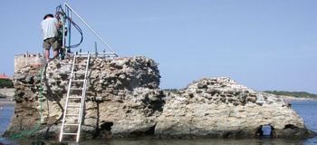 ***EMBARGOED UNTIL 6PM BST, MON JULY 3RD (17.00 GMT)*** 

Samples from this Ancient Roman pier, Portus Cosanus in Orbetello, Italy, were studied with X-rays at Berkeley Lab. See National story NNCONCRETE; Ancient Roman buildings have survived thousands of years relatively intact because they made concrete from seawater, according to new research. And the study suggests the ancient recipe could help modern builders create structures to stand the test of time - while reducing global warming. The research shows that the iconic Colosseum, the Pantheon and Trajan's Markets survive today because ancient Romans made concrete out of seawater. An analysis of 2,000 year old cement made from volcanic ash and limestone suggests seawater was the secret ingredient.