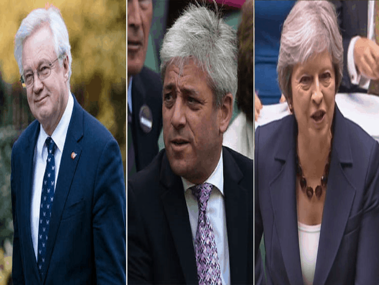 David Davis John Bercow Theresa May