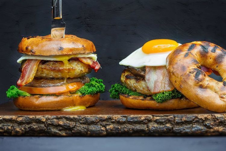 Roast Restaurant Ultimate Breakfast Burger