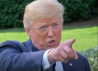 Reporters on the White House lawn were baffled when Donald Trump began teasing them, boasting that a letter from Kim Jong Un letter was 'very nice.' He refused to say what the contents of the letter delivered to him by a North Korean delegation were, but ribbed reporters, insisting that it was 'very interesting,' bragging 'would you like to see what was in that?' However just minutes later when asked what his response would be, the President of the United States said that he had not opened it and may be 'in for a big surprise,' appearing blithely unaware that he was bizarrely contradicting himself. 