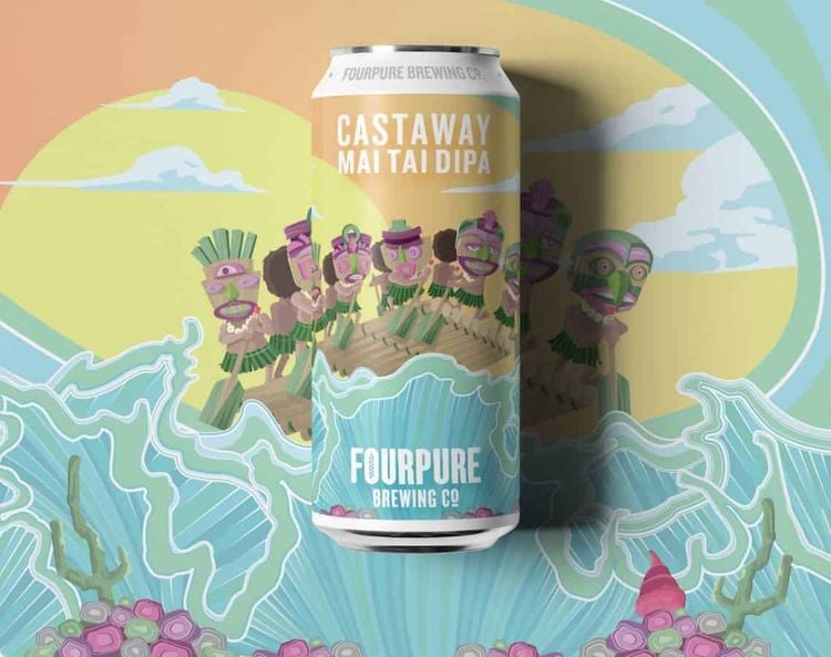 Fourpure Castaway Mai Tai DIPA