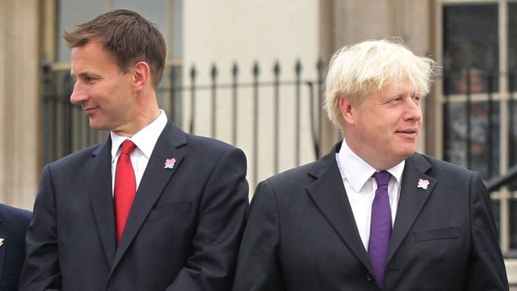 Jeremy Hunt and Boris Johnson