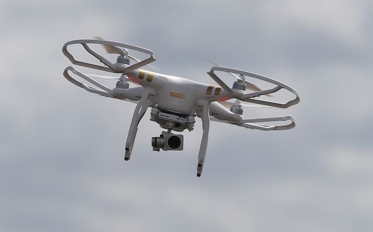 File photo dated 21/8/2015 of a drone. Drone operators will have to pay an annual charge of £16.50 under plans to introduce a new registration scheme in the UK.