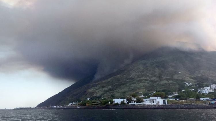 Stromboli volcano erupts (PA)