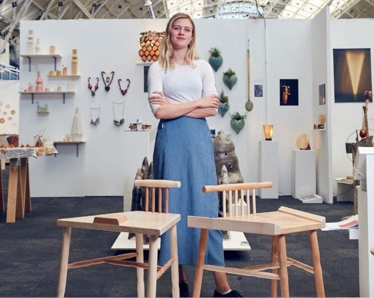 Laila Laurel, 23, won a major award after she created the piece of furniture to stop men from widening their legs and encroaching on other people's personal space.