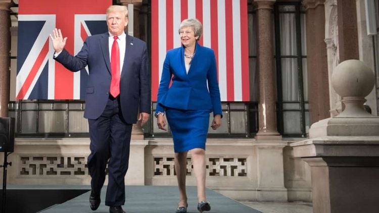 Theresa May and Donald Trump (Stefan Rousseau/PA)