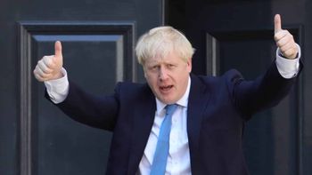 Boris Johnson outside Number 10 Downing Street (PA)