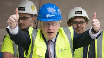 Boris Johnson hardhat