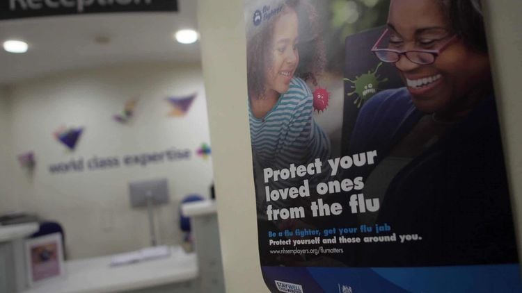 flu vaccine poster