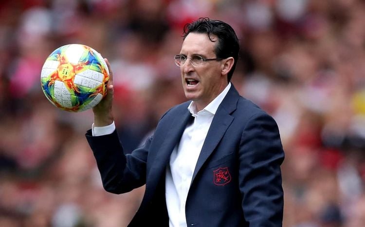 Arsenal's manager Unai Emery during the Emirates Cup match at the Emirates Stadium, London.