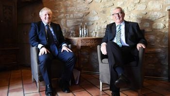 Boris Johnson and Jean-Claude Juncker