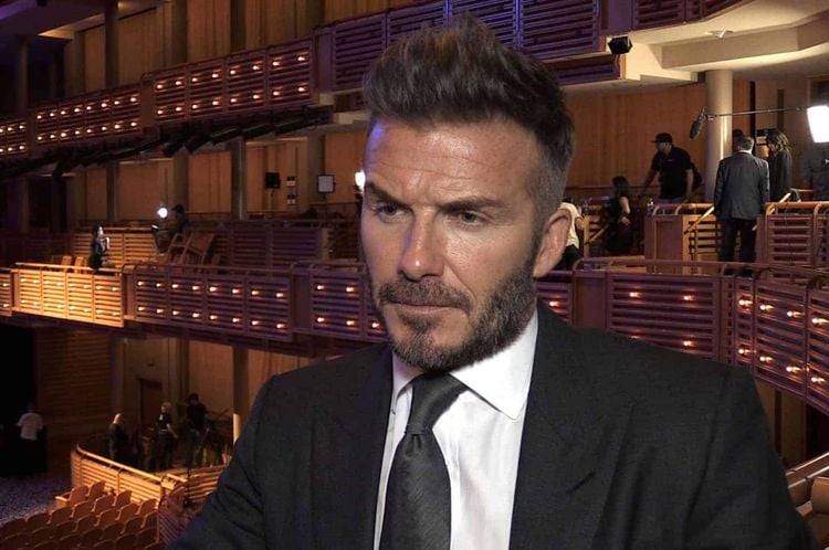 Screen grabbed image taken from PA Video of David Beckham speaking to PA Sport during a press conference at The Adrienne Arsht Center, Miami.