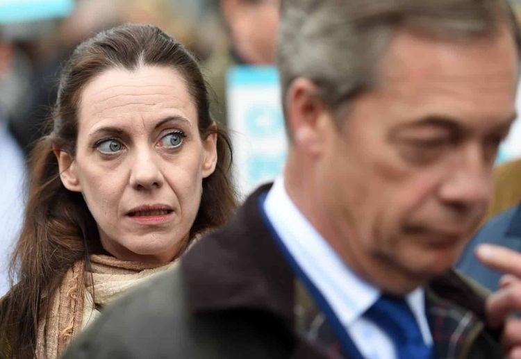 Annunziata Rees-Mogg and Nigel Farage (PA)