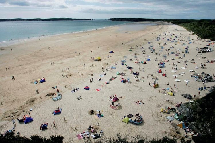 FILE PICTURE - The beach at Tenby, Pembrokeshire, Wales.  Credit;SWNS