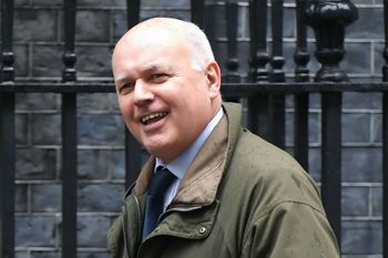 Iain Duncan Smith in Downing Street, London.Credit;PA