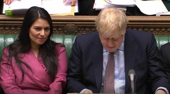 home secretary priti patel boris johnson