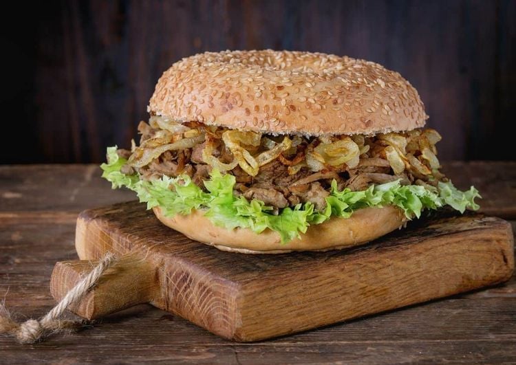 How To Make: Pulled Beef, Onion & Blue Cheese Sandwich