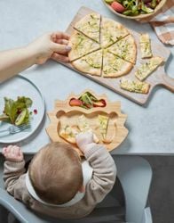 Cheesy Courgette Pizza | Photo: Credit: What Mummy Makes by Rebecca Wilson is published by DK, 23 July 2020. £14.99. DK.com