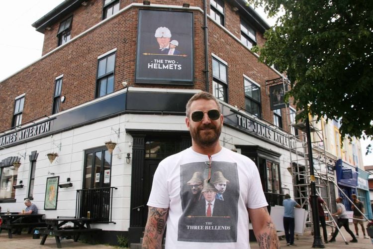 Daniel Davis, CEO of Rockport Leisure, in front of The Two Helmets pub. Photo credit: Activate Digital.