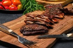 Sweet and Sticky Grilled Lamb Ribs