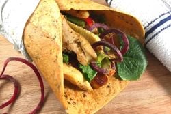 Mexican Chicken Burritos with Halloumi Cheese