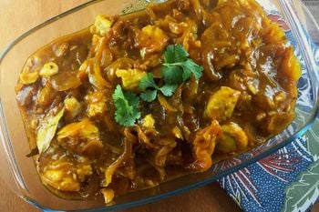 Fish Curry baked in Oven