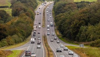 Traffic builds up on the A30 outside of Bodmin in Cornwall.Credit;SWNS