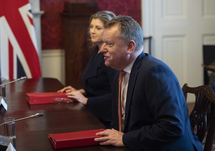 Brexit minister Lord Frost as he chairs the first EU-UK partnership council at Admiralty House in London. Picture date: Wednesday June 9, 2021.