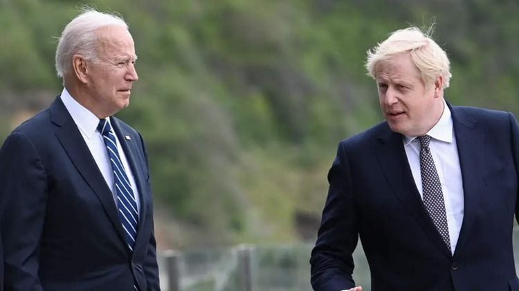 Joe Biden and Boris Johnson