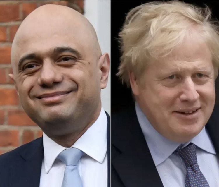 Sajid Javid and Boris Johnson