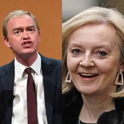 Tim Farron and Liz Truss