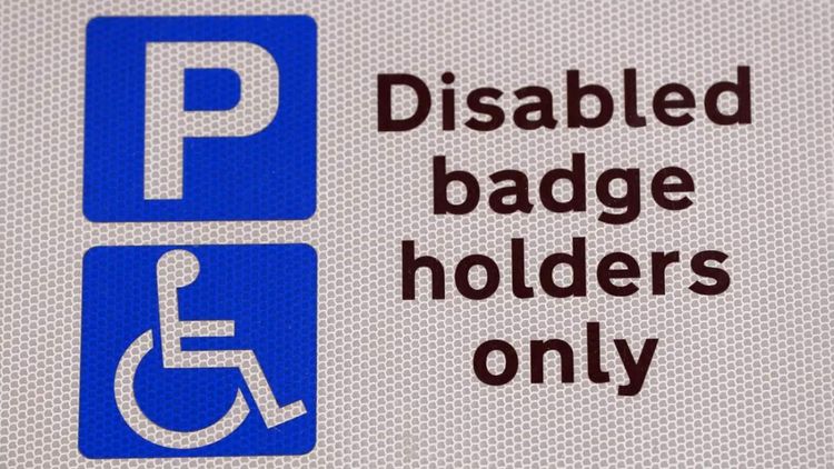 DISABLED PARKING BLUE BADGE