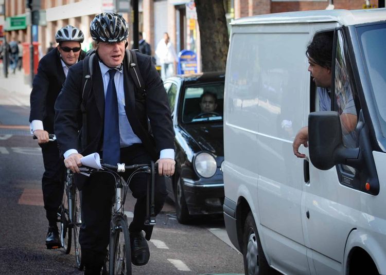 Johnson and Guto Harri during his time as mayor of London.