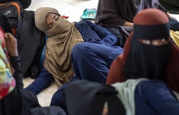 Ethnic Rohingya people rest at a temporary shelter in Bireuen, Aceh province, Indonesia, Credit;PA