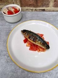 Mackerel and tomato salad recipe