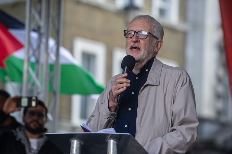 Jeremy Corbyn interviewed under caution by police after London pro-Palestinian rally