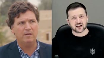 Zelensky tells Tucker Carlson to 'stop licking Putin's a**'