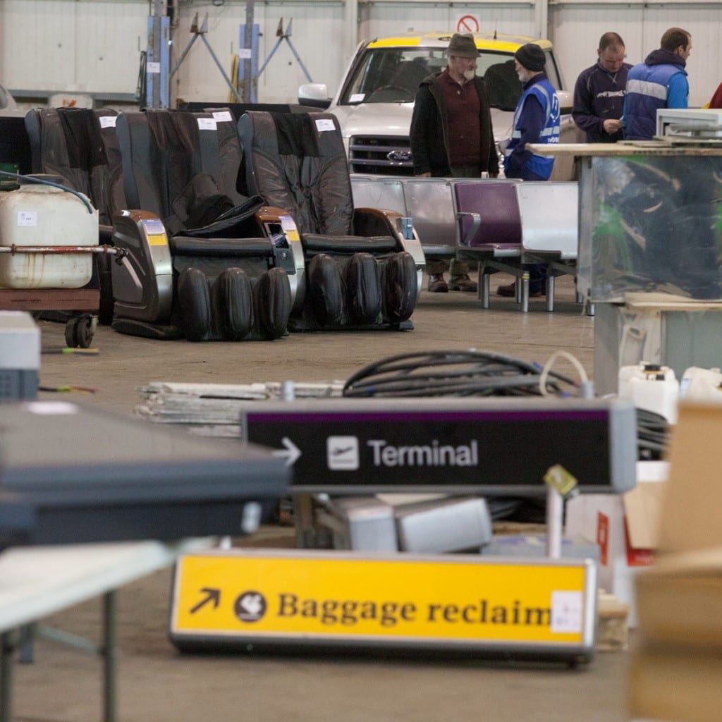 Items from Edinburgh Airport are to be sold at auction by Wilsons Auctioneers on 6 May. Everything from a fire engine to security trays. May 5 2015  See Centre Press story CPSALE