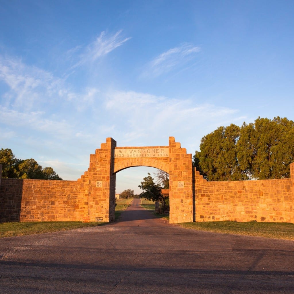 This historic ranch is set to become the world's most expensive estate after it was put on the market for £460 MILLION. See SWNS story SWRANCH;  The W.T. Waggoner Estate Ranch is the largest single ranch in the USA - with a staggering 510,000 acres of land. It is larger than Greater London and spans six counties across Northern Texas. The ranch, which is spread over more than 800 square miles, has 7,500 cows, 500 quarter horses, 20 cowboy camps and numerous huge lakes.