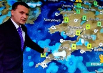 The 'penis cloud' appeared during a BBC weather forecast. See SWNS story SWCLOUD; Plymouth MP Johnny Mercer has been causing a few sniggers on Twitter - after apparently referring to himself as a "giant penis". The joke brought a smile to the faces of many people on the social media site on Wednesday afternoon. Hold the Front Page, a website that reports news relating to the newspaper and magazine industry, published an article about the Exeter Express and Echo's story about a "giant penis" heading for Plymouth. The story, based on the Plymouth's Herald's original article, was about a weather satellite image that appeared to show penis-shaped cloud pointing at the city.