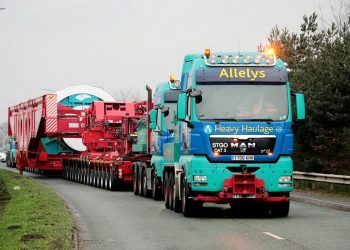 A trailer which weighed a whopping 560 tonnes took 14 hours to painstakingly travel from north Nottinghamshire to Goole - just over 35 miles to north.  Last Saturday (March 11) the abnormal load took the trip under police escort from Worksop, setting off at around 10pm.  The six metre wide and 82 metre long vehicle transporting a huge reel of steel cable could only move at a maximum of 13 mph, said East Midlands Operational Support Service (EMOpSS) - meaning the trip, which normally takes around 45 minutes, took 14 hours to reach the East Yorkshire port.  From there it will continue on its journey to Africa.