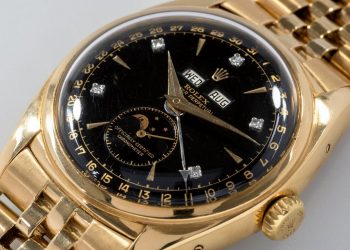 An emperor’s gold Rolex is set to become one watchmaker’s most valuable models by selling for more than £1.5 MILLION.  See SWNS story SWROLEX.  The iconic Rolex Reference 6062 is widely considered by the collecting community as being amongst the most desirable Rolexes ever made.  One of three made, this model is known as the “Bao Dai” after its first owner, the 13th and last emperor of the Nguyen Dynasty in Vietnam.  Dair bought the watch himself in Switzerland in 1954 when he was attending the historic Geneva Conference which was seeking peace in Indochina following the Korean War.  The “elusive” Rolex triple calendar with moonphase in yellow gold is one of only three black dial models known to exist with diamond markers.