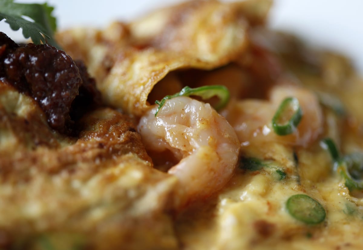 The Modern Pantry Prawn Omelette