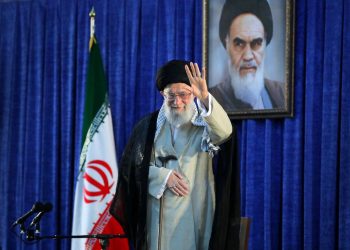 Iran's Supreme Leader Ayatollah Ali Khamenei waves his hand as he arrives to deliver a speech during a ceremony marking the 30th death anniversary of the founder of the Islamic Republic Ayatollah Ruhollah Khomeini in Tehran, Iran June 4, 2019. Official Khamenei website/Handout via REUTERS