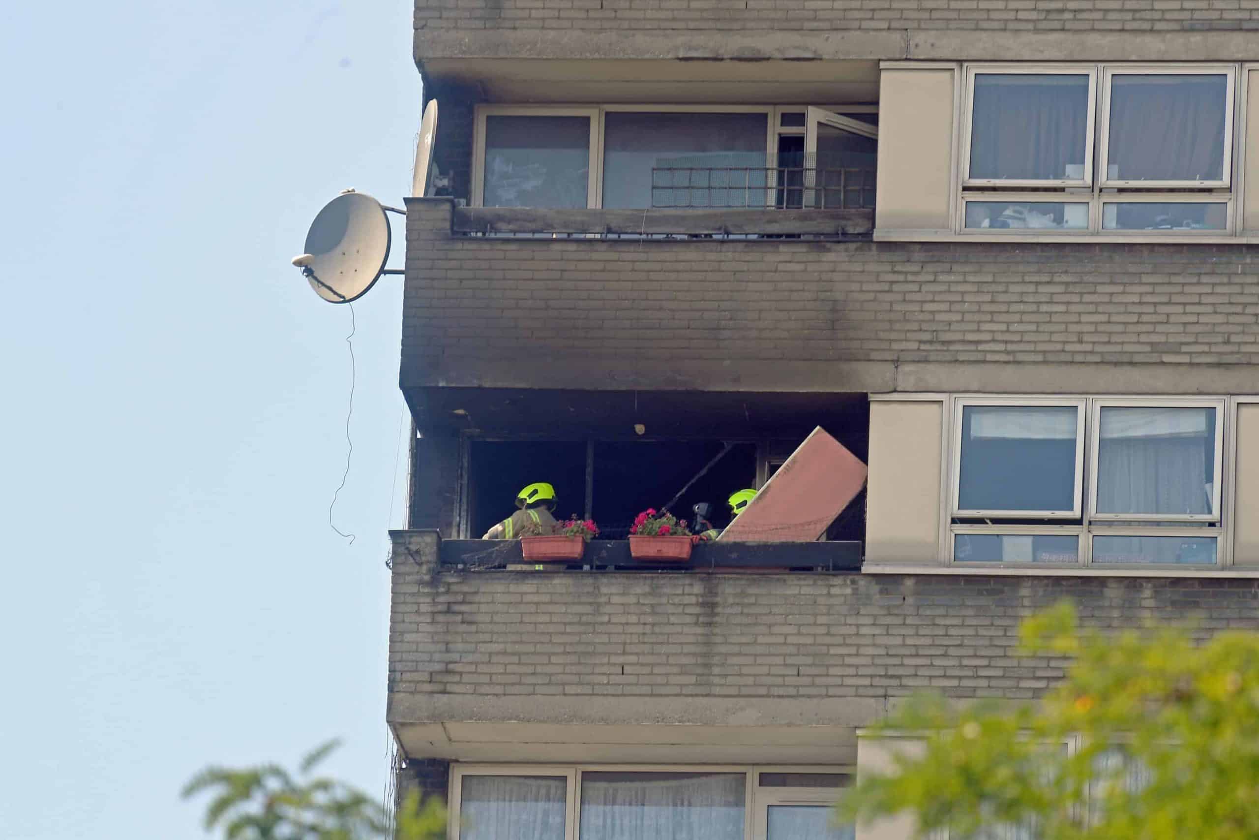 Fire at tower block near Grenfell sees firefighters battling huge blaze