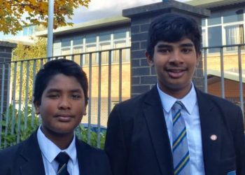 Somer (right) with his brother Areeb (Cameron Brooks/Church of Scotland/PA)