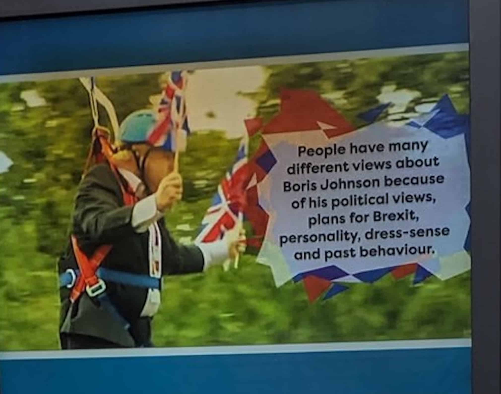 Boris Johnson quizzed about Brexit propaganda shown in primary schools