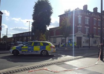 Police crime scene in Sydenham Road, south-east London (Andrew Chang/PA)