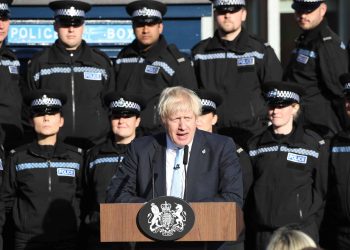 Boris Johnson speech police